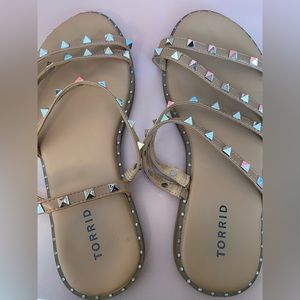 Studded strap sandals